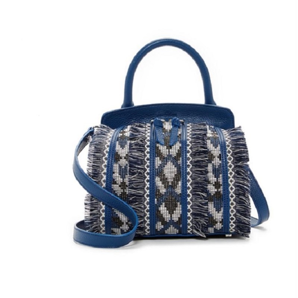 Sam Edelman Bobbi Navy Fringe Bag
